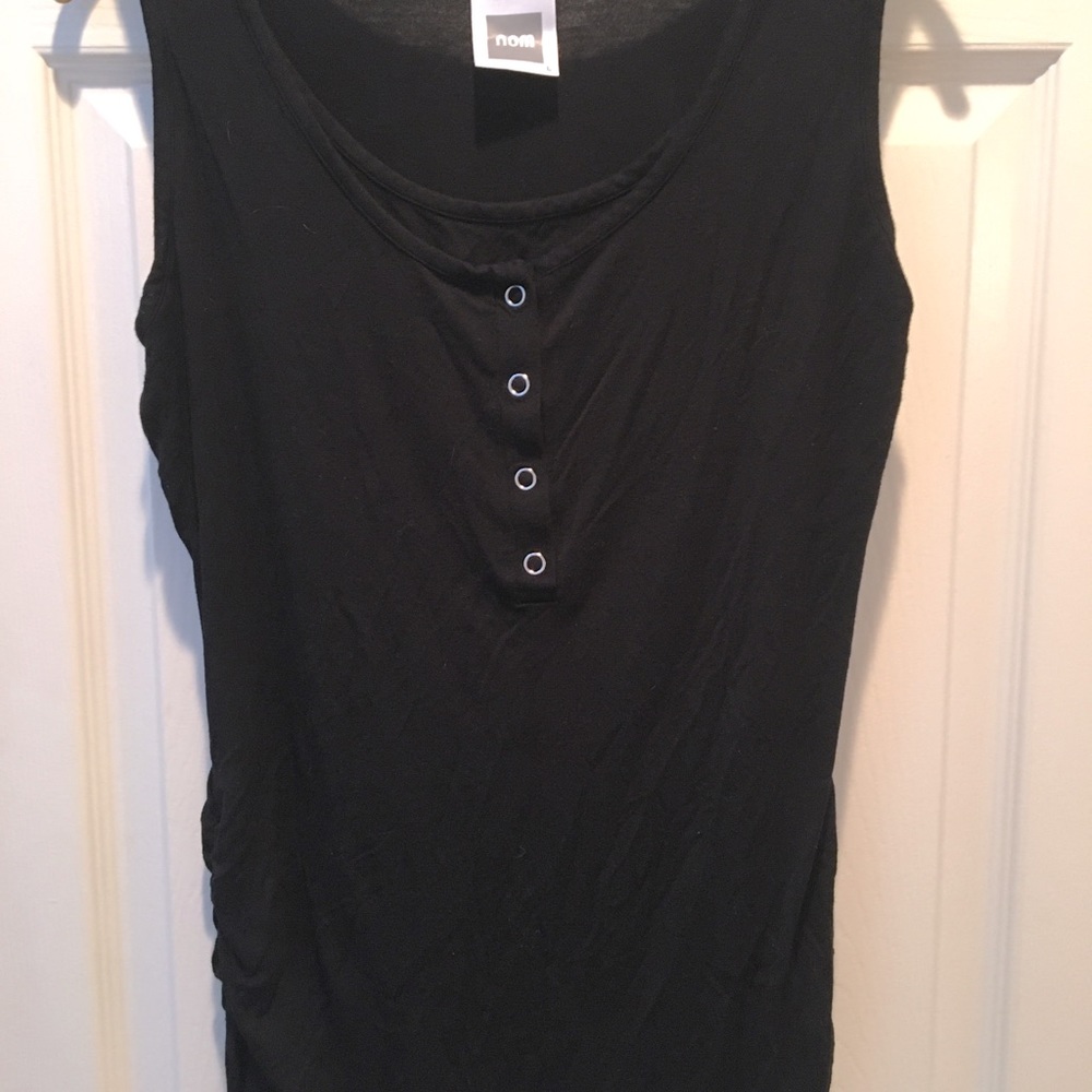 Black Maternity/Nursing Tank Top